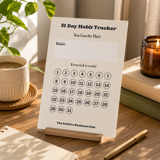 31 Day Habit Tracker Notepad