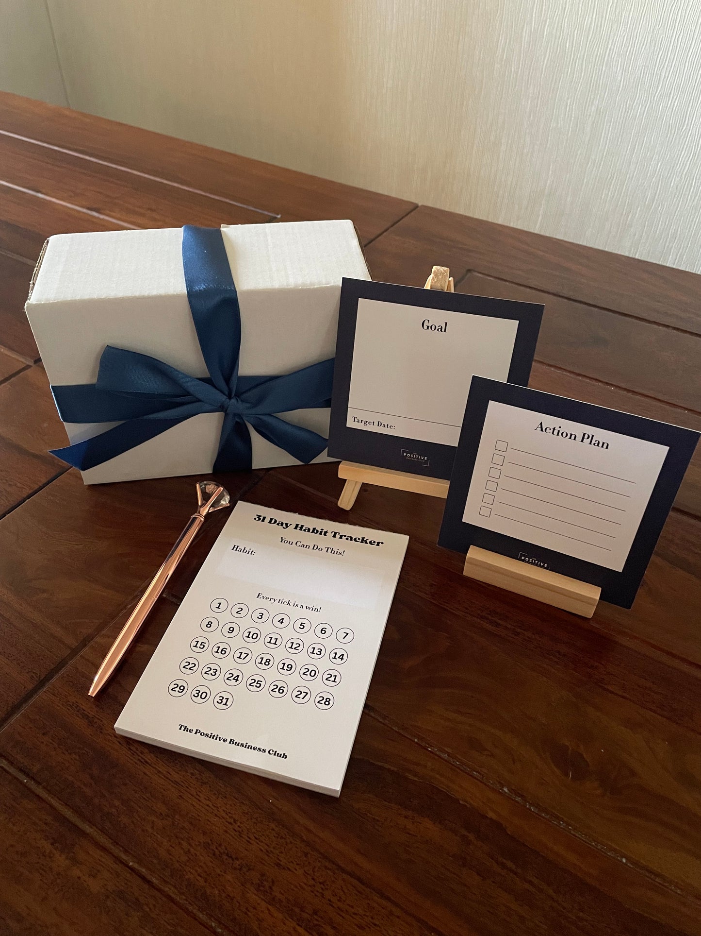 31 Day Habit Tracker and Goal Setting Gift Box