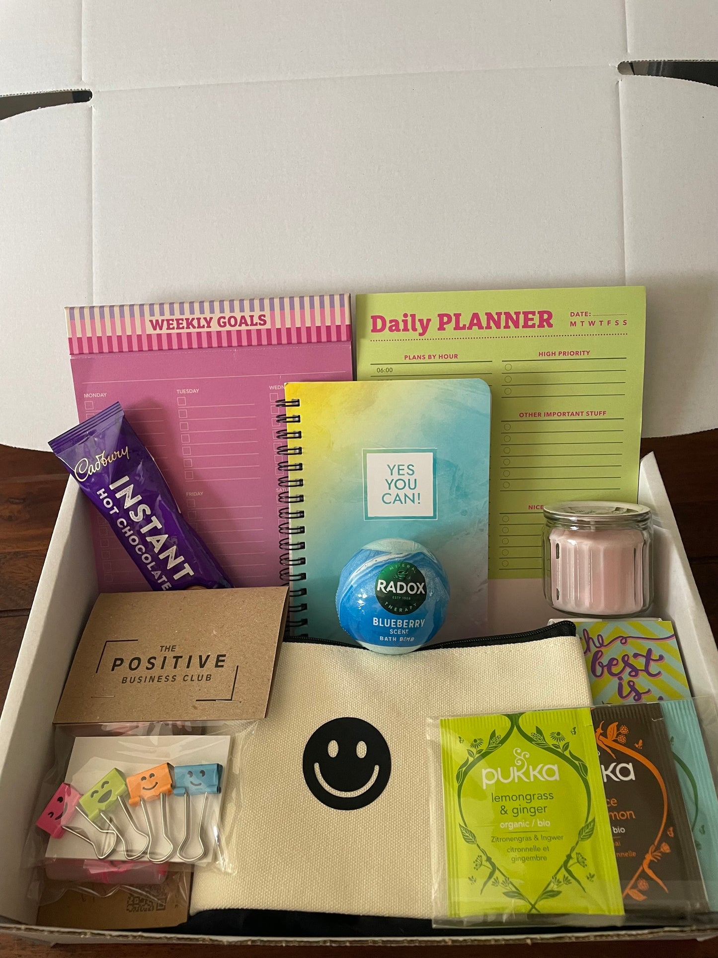 The Positive Business Club Mystery Stationery and Self-Care Box