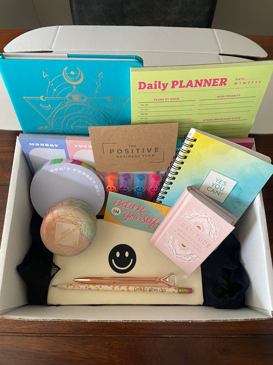 The Positive Business Club Mystery Stationery and Self-Care Box