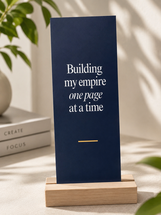Building My Empire One Page at a Time Bookmark