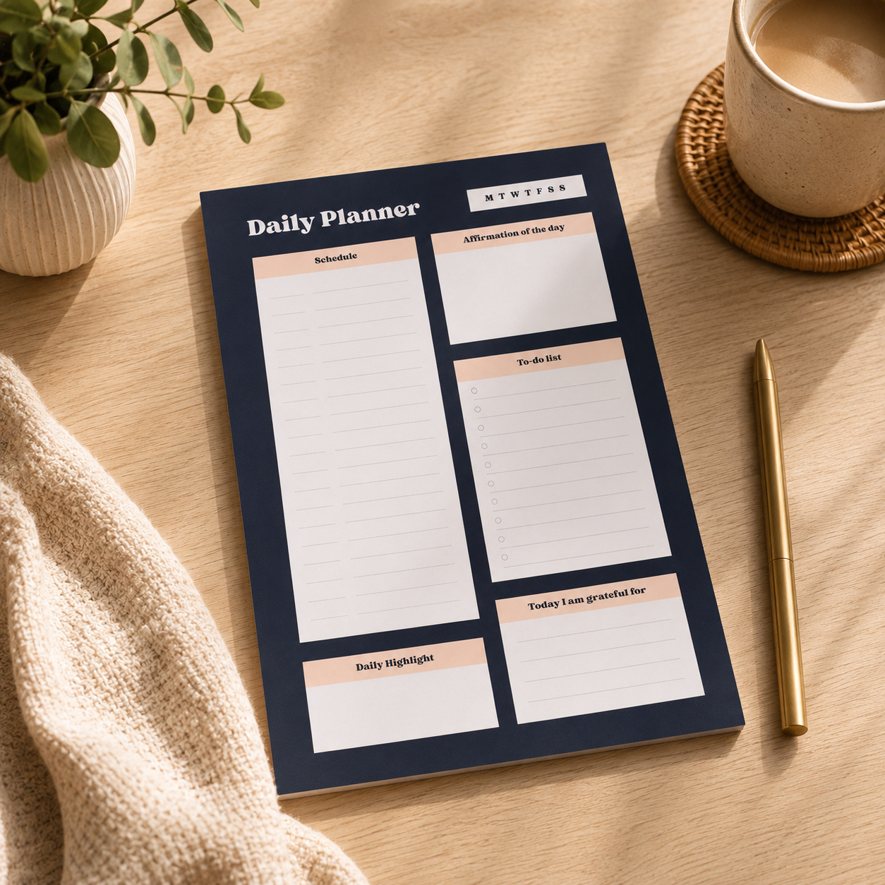 A5 Positive Daily Planner