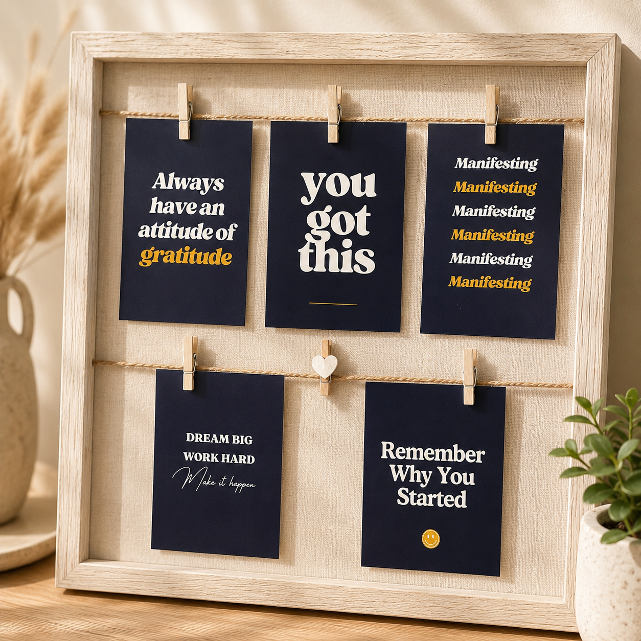 Set of 5 Inspirational Affirmation Prints