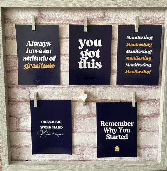 Set of 5 Inspirational Affirmation Prints
