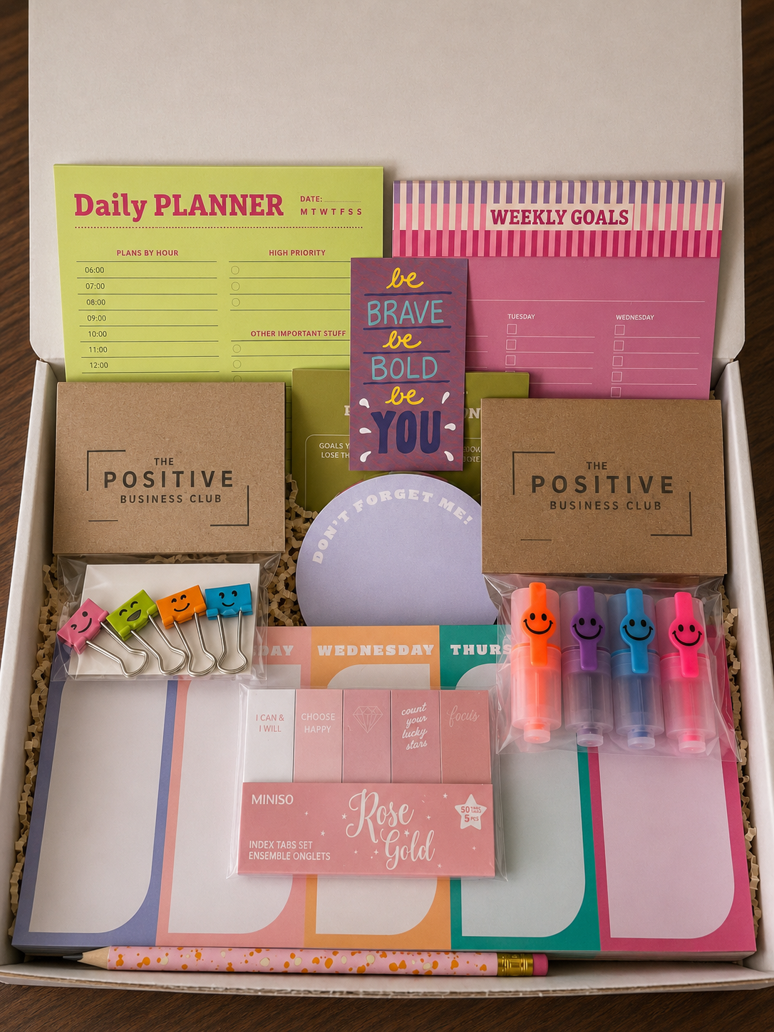 The Positive Business Club Mystery Stationery Box